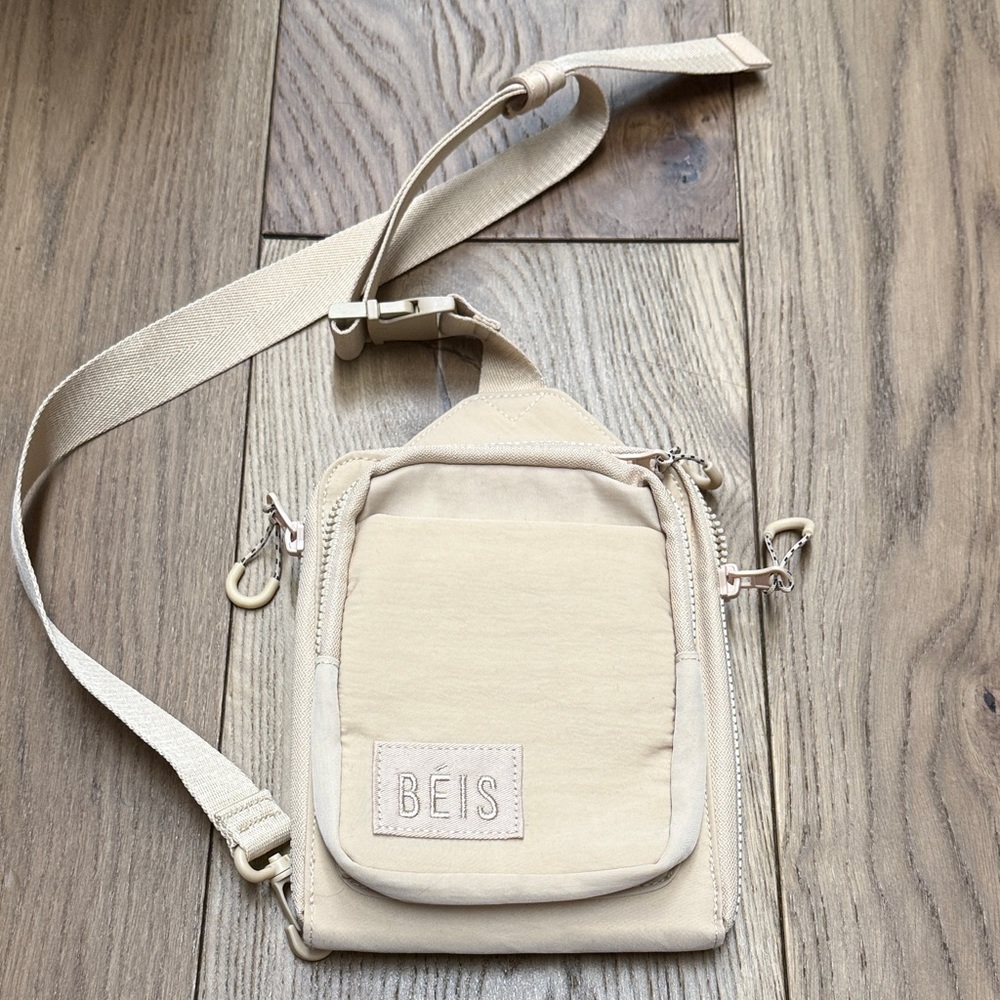 BEIS Cream Crossbody Bag